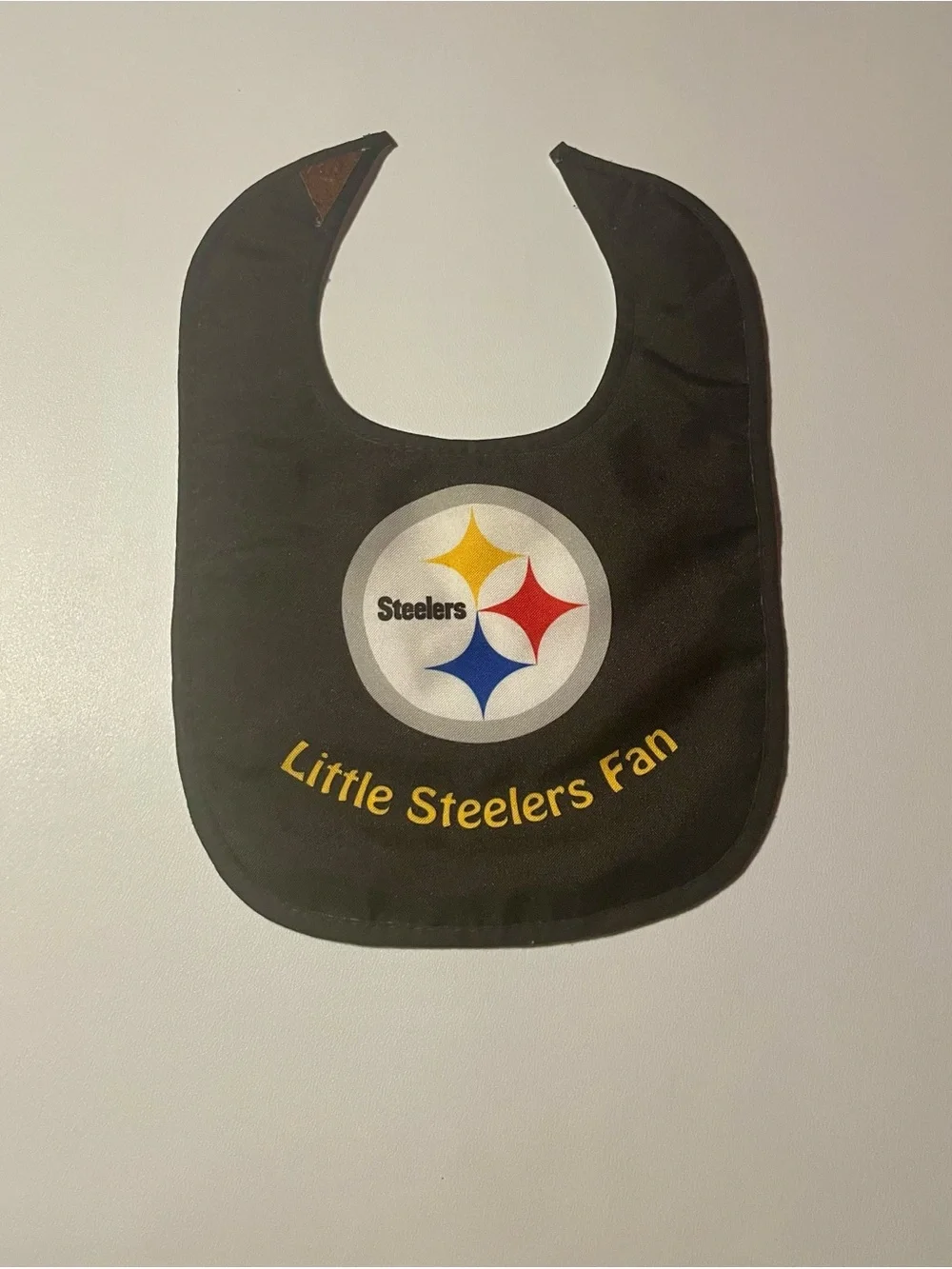 Pittsburgh Steelers Little Steelers Fan Baby Bib Black Yellow NFL Football Good